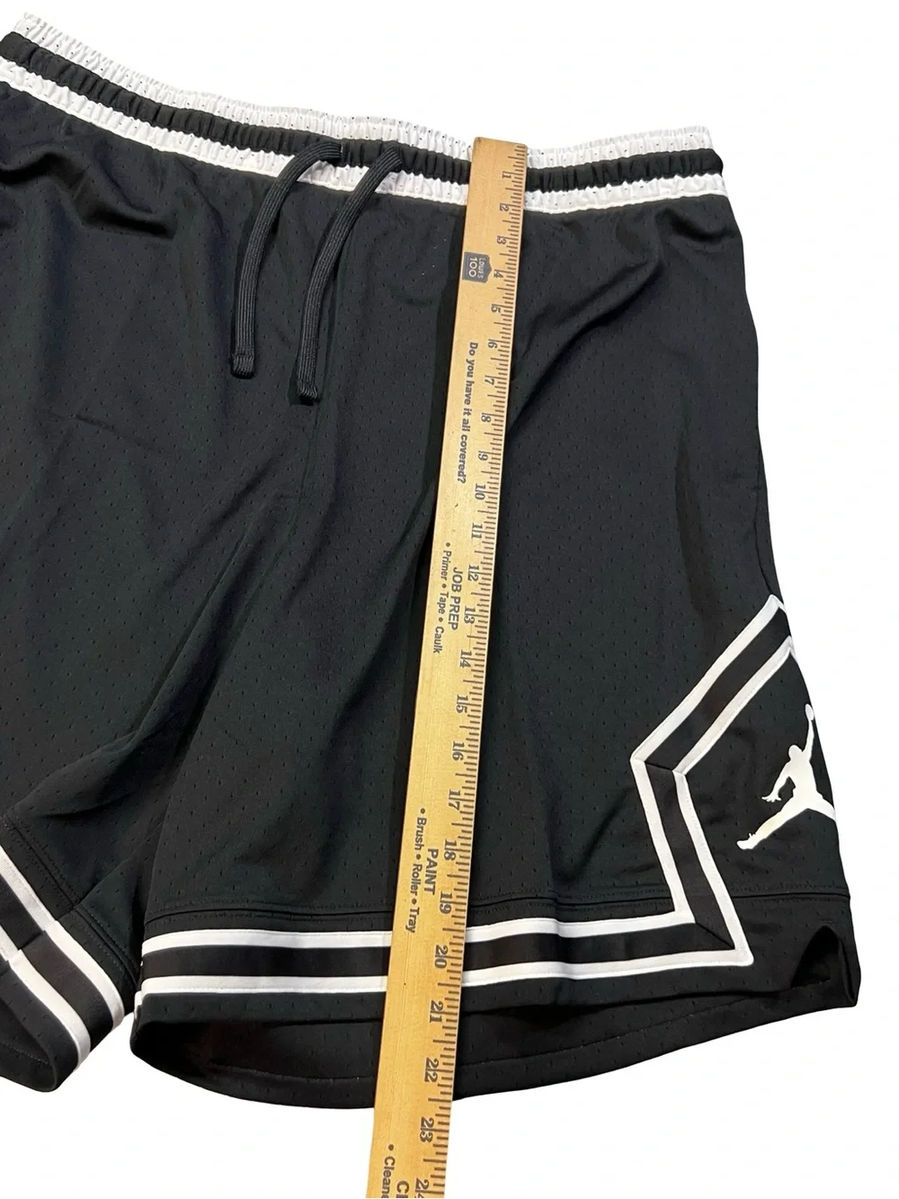Nike men’s air Jordan Dri-FIT Mesh basketball Shorts diamond Black white size XL